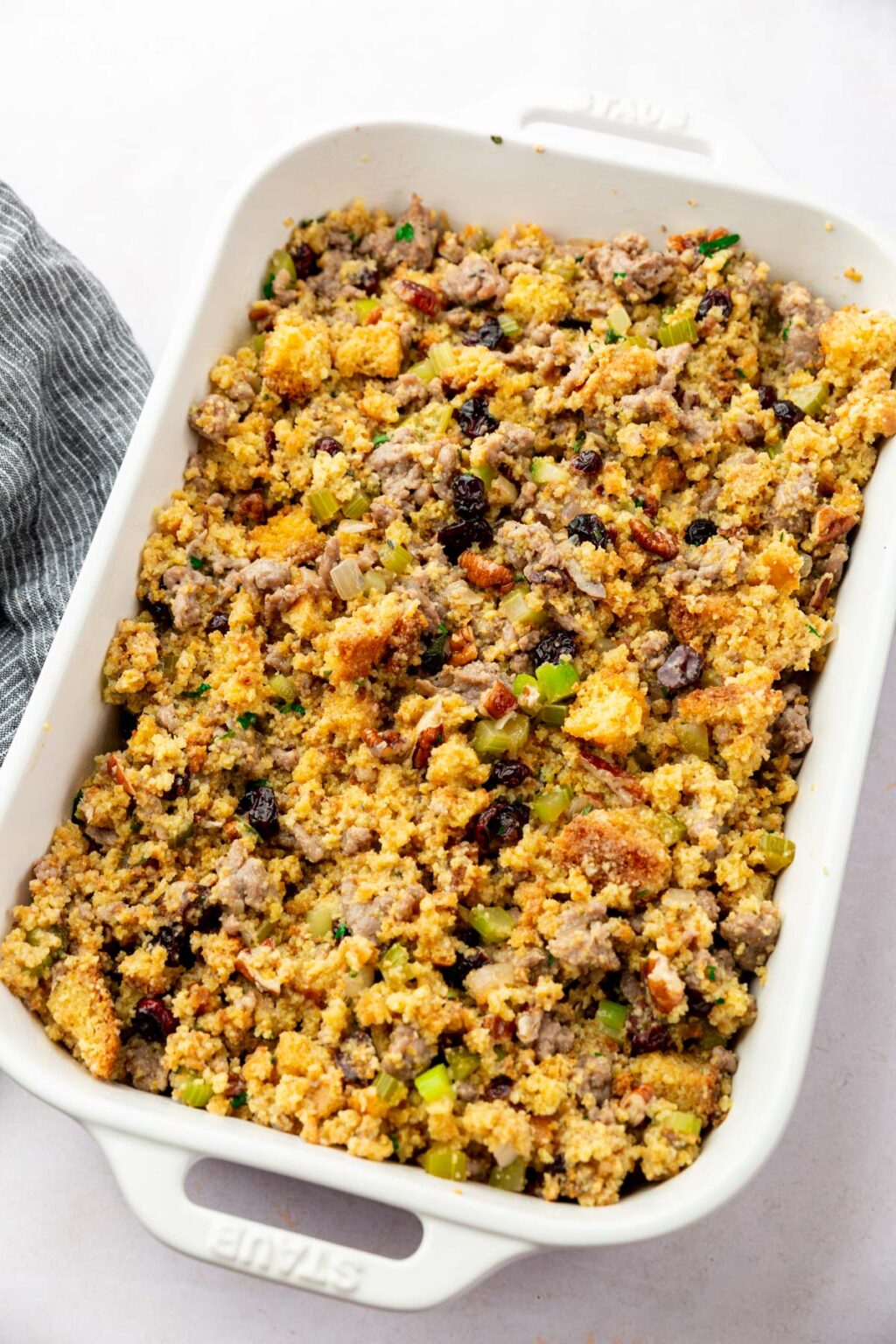 GlutenFree Cornbread Stuffing (with Sausage)