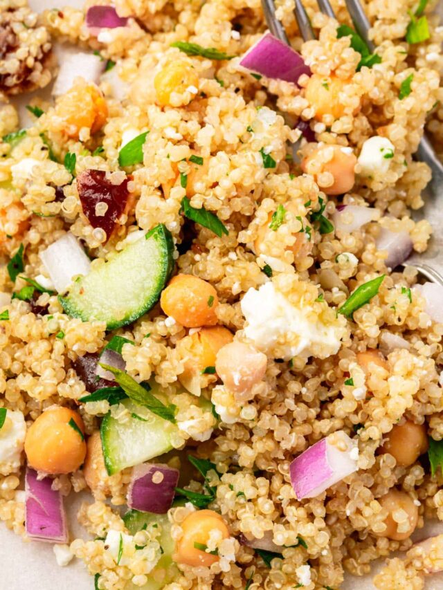 Quinoa Chickpea Salad A Dash of Megnut