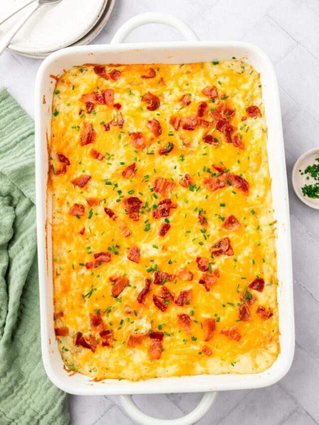 Twice Baked Mashed Potatoes Recipe