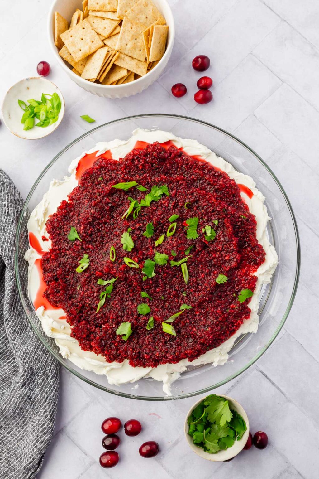 Cranberry Jalapeño Cheese Cheese Dip