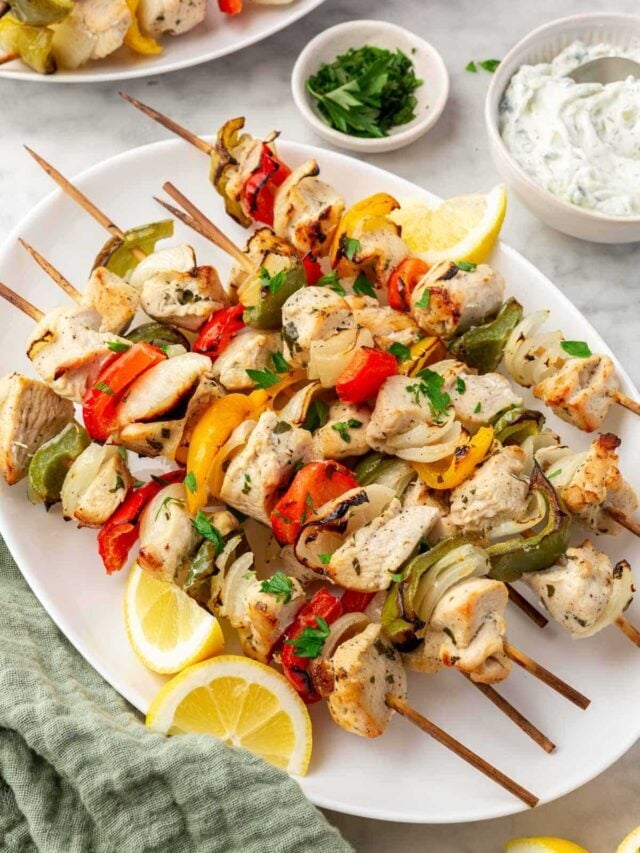 Baked Chicken Kabobs