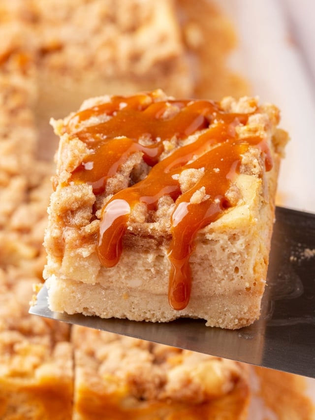 Gluten-Free Caramel Apple Cheesecake Bars