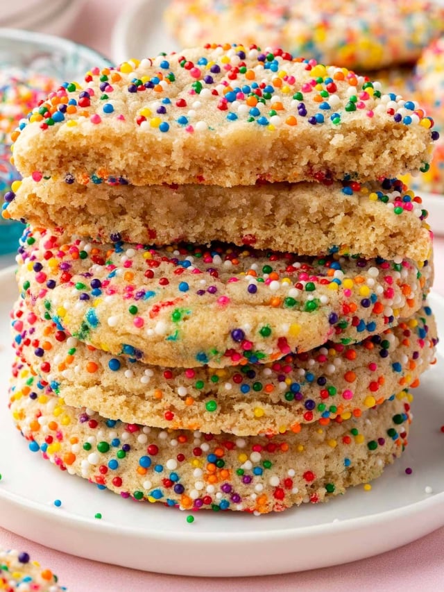 Gluten-Free Sprinkle Sugar Cookies