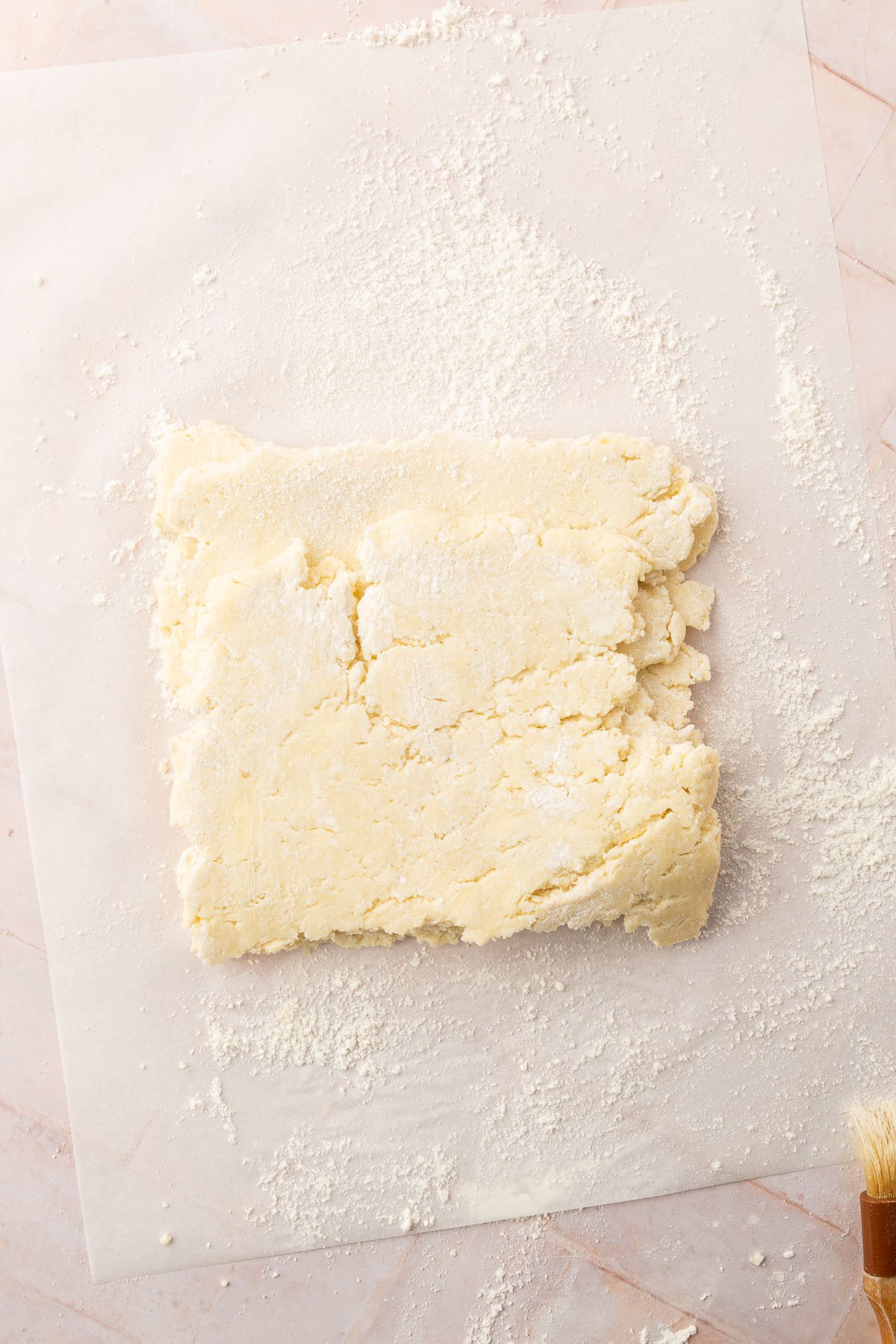 Image of pop tart dough not yet rolled out