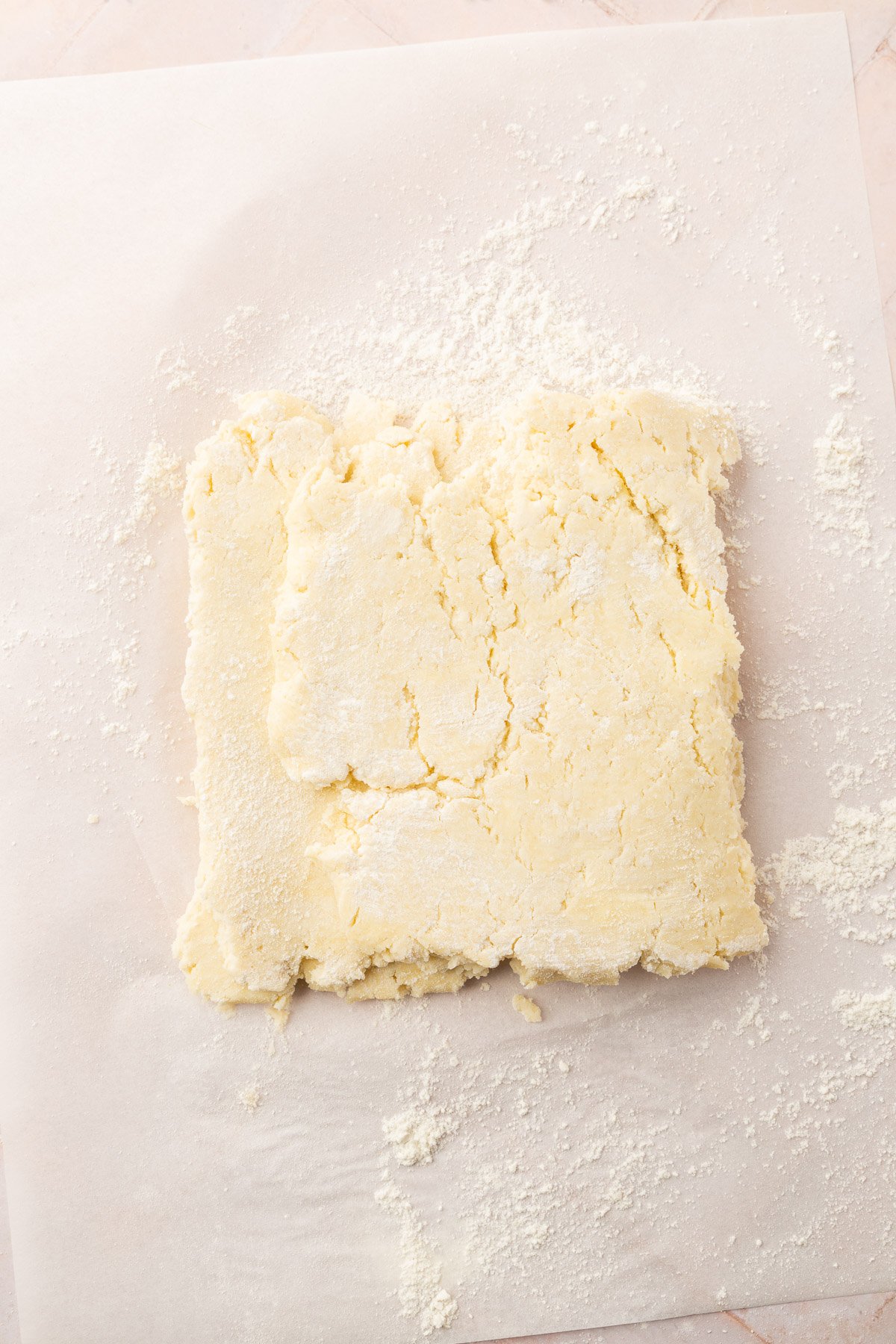 Image of pop tart dough not yet rolled out.