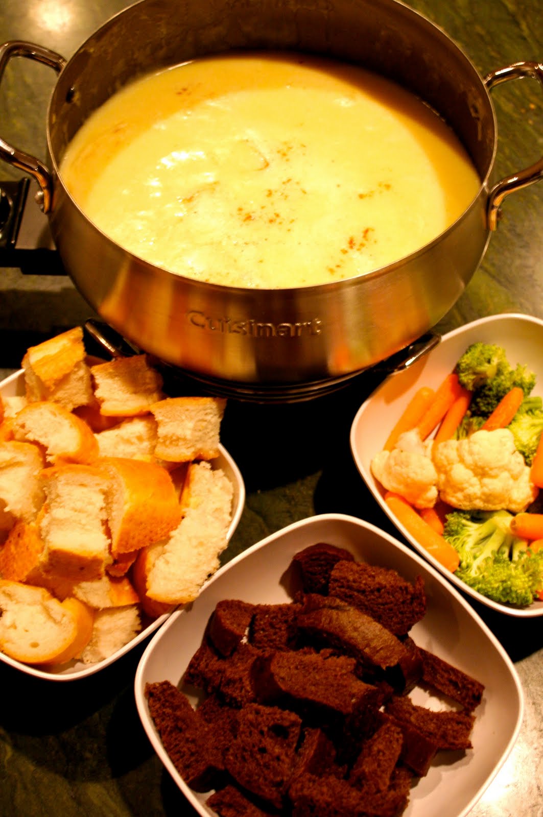 Swiss Cheese Fondue (Gluten Free Version) A Dash of Megnut